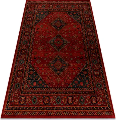 Zdjęcie produktu dla Dywan wełniany KASHQAI 4345 300 orientalny, ramka bordo czerwony 160x240 cm