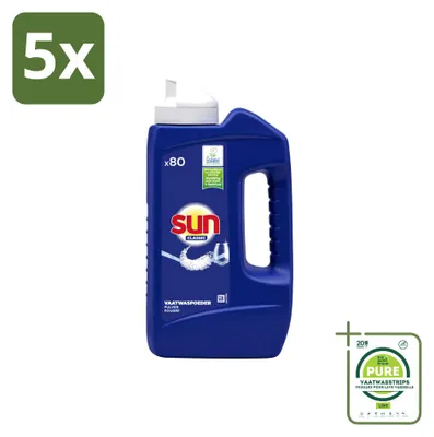 Produktbild von 5 x Sun Classic Geschirrspülpulver - 1,36 kg - Großpackung - 5 Stücke