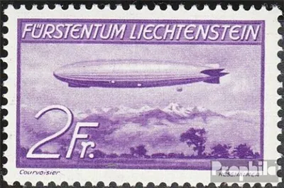 Produktbild von Briefmarken Liechtenstein 1936 Mi 150 gestempelt Zeppelin