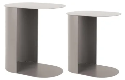 Produktbild von BEISTELLTISCH Riqueza - Grau - 30/45/48 cm