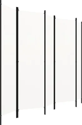 Produktbild von vidaXL 5-tlg. Raumteiler Weiß 250x180 cm