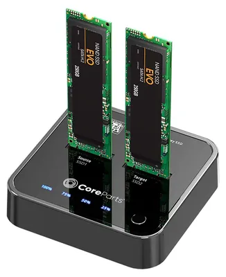 Produktbild von CoreParts MS-CLONER-SATA, SSD, SATA, M.2, USB 3.2 Gen 2 (3.1 Gen 2) Type-C, Schwarz, Kunststoff