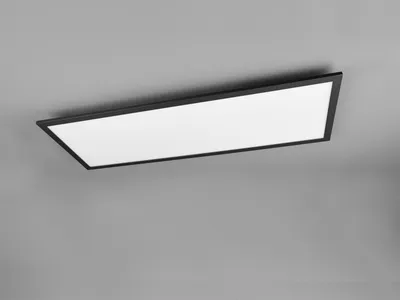 Produktbild von LED Deckenleuchte GAMMA Schwarz Panel mit Nachtlicht rechteckig 80x29cm