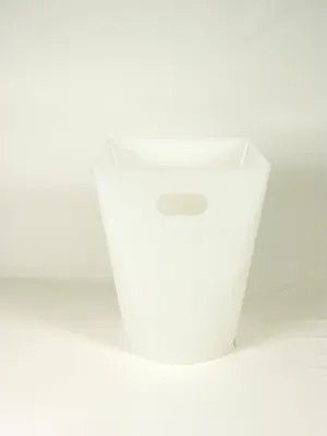 Produktbild von Authentics Papierkorb Square Midi, Abfalleimer, Mülleimer, PP, Weiß-Transluszent, 12 L, 1093828