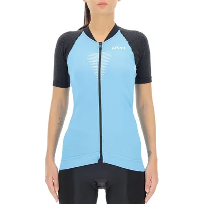 Produktbild von UYN Kurzarm Fahrradtrikot - GRANFONDO LADY - Schwarz/Blau XL