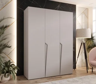 Obrázok produktu pre Elegantná šatníková skriňa 150 cm SORAYA 1 - kašmír / kašmírové úchyty