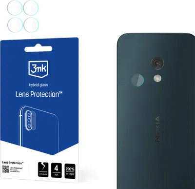 Obrázok produktu pre 3mk Hybridná sklenená ochrana objektívu pre Nokia 225 4G (2024) Objektív fotoaparátu 0,16 mm 6H (4 kusy)