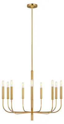 Immagine prodotto di Lampadario Brianna in ottone brunito Feiss FE-BRIANNA9-BB