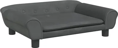 Obrázek produktu pro vidaXL Pelíšek pro psy Dark Grey 70x48x22 cm Velvet