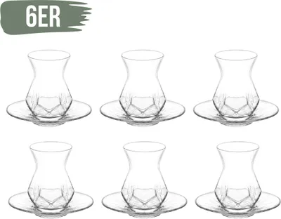 Produktbild von LAV Alya Türkische Teegläser Teeglas Set 24 teilig - 12 Personen Cay Bardak