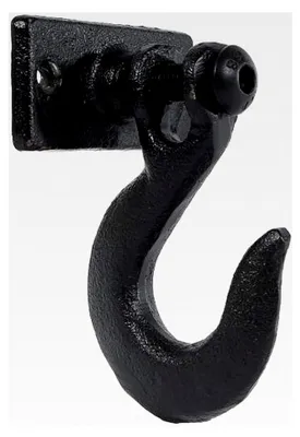 Produktbild von Wandhaken im industriellen Design aus Metall in Schwarz