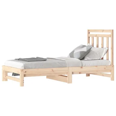 Produktbild von vidaXL Tagesbett Ausziehbar 2x(90x190) cm Massivholz Kiefer