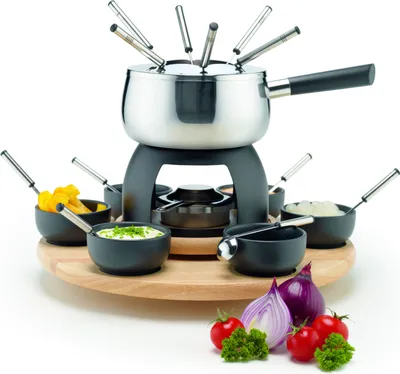 Produktbild von Fondueset, Edelstahl Fondueset, Edelstahl Fondueset Mäser