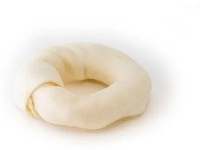 Productafbeelding van Hondensnoepje Gloria Snackys, rauwleer, donutvorm, 8-9 cm