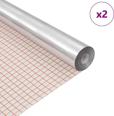 Obrázek produktu pro vidaXL Samolepicí zrcadlová fólie 90 x 100 cm, 2 ks, stříbrná, PET