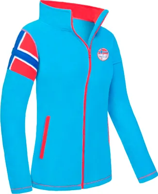 Produktbild von Nebulus Fleecejacke REAL Damen, warme Fleece Jacke, mit langem Full-Zip Reißverschluss, P6723 - Damen, malibu-rot, XXL/44