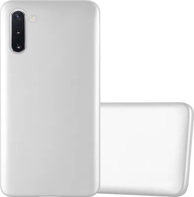 Produktbild von Cadorabo Schutzhülle für Samsung Galaxy NOTE 10 Hülle in Silber Handyhülle TPU Silikon Etui Cover Case