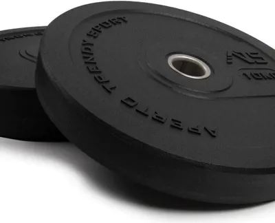 Produktbild von Fitness Training Gewichte Gummi Hantelscheiben Gewichtsscheiben (2x 5kg - 25kg)