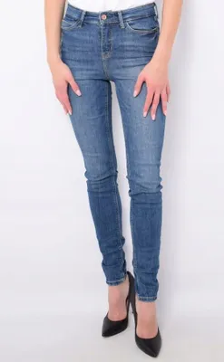 Zdjęcie produktu dla JEANSY DAMSKIE SKINNY GUESS W1YA46 D4GV2 NIEBIESKIE - Pants: 26/31