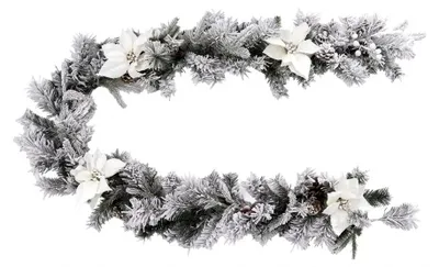 Produktbild von Schneebedeckte Weihnachtsgirlande FLOQ, 200 cm