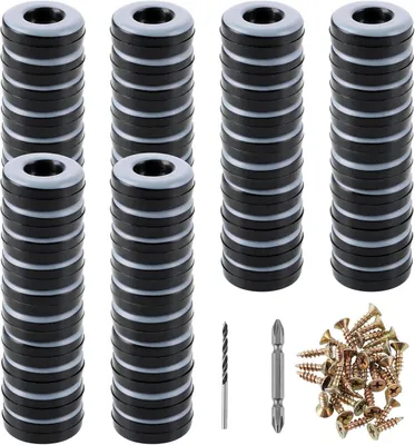 Obrázek produktu pro Kulaté podložky pod nábytek z PTFE, průměr 22 x 6 mm, 72 kusů, pro ochranu podlahy