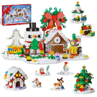 Produktbild von Spielzeug-Adventskalender Adventskalender 2026 Kinder für Weihnachtsbaum Bauspielzeug, Bausteine