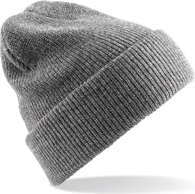 Produktbild von Beechfield 'Original Heritage Beanie' Heather/Hellgrau