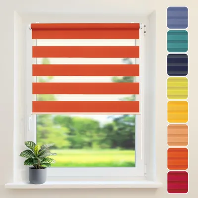 Produktbild von Doppelrollo COLOUR, Orange, 70x150cm