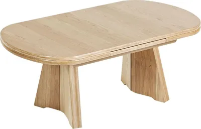 Produktbild von Funktionstisch Cammie höhenverstellbar und ausziehbar 125(165,5) x 71 x 54-73 Couchtisch massiv Wildeiche 16046