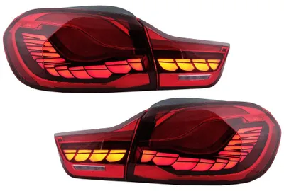 Image de Feux arrière OLED pour BMW F32 F33 F36 M4 F82 F83, modèles de 2013 à mars 2019, clignotants dynamiques rouges.