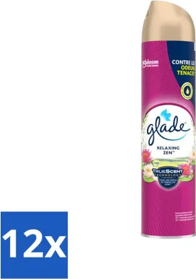 Zdjęcie produktu dla Glade - Odświeżacz powietrza w sprayu - Relaxing Zen - 300 ml - Value pack - 12 szt