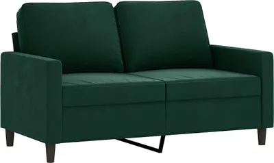 Produktbild von vidaXL 2-Sitzer-Sofa Dunkelgrün 120 cm Samt