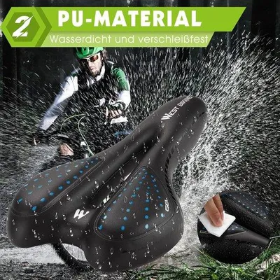 Produktbild von Famanu Fahrradsattel Gel Polsterung - Wasserfest, Atmungsaktiv, Ergonomisch