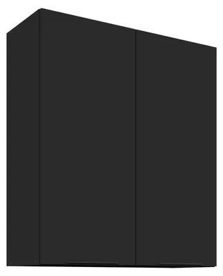 Produktbild von Küchen Hängeschrank 80 cm SIENA Schwarz Küche Küchenzeile Küchenblock 90 cm hoch