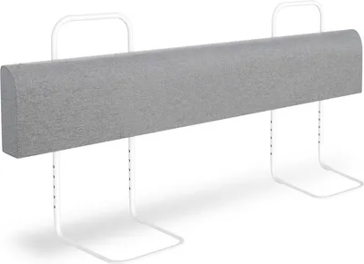 Produktbild von Jopassy Bettgitter Bettschutzgitter 5-Loch Höhenverstellbar 150cm Rausfallschutz Bett, Kinderbettgitter, Babybettgitter Sicher, Einfach zu Montieren, Grau
