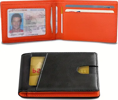Produktbild von INF Slim Bifold Wallet für Männer, mehrere Kartenfächer, RFID-Blockierung Modell 1