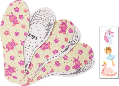Produktbild von Bequeme Schuheinlagen für Kinder - 3 Paar -Kaps Sweet Steps - zuschneidbar