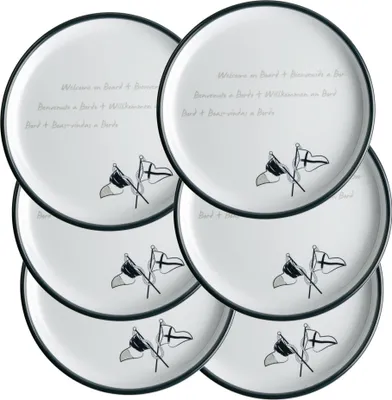 Immagine prodotto di Piatto da dessert, 21 cm - Welcome On Board, set da 6