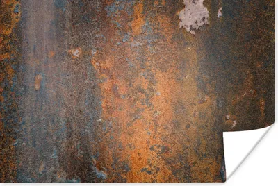 Produktbild von MuchoWow® Poster Rostdruck - Vintage - Industriell 180x120 cm - Fotoplakat