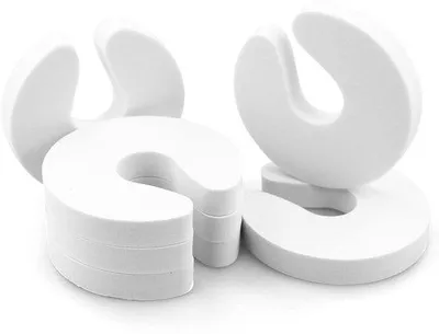 Immagine prodotto di 6 fermi di sicurezza per porte per bambini - Fermo a molla per porte, fermo di sicurezza per porte, fermo a molla per porte, fermo di sicurezza per porte per neonati, fermaporta per bambini, fermaporta per neonati, fermaporta in schiuma