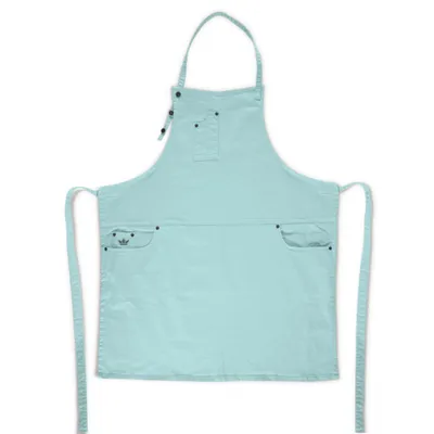 Immagine prodotto di Dutchdeluxes - Jeans indaco - Fatto a mano - Barbecue - BBQ - Grembiule da cucina - 5 tasche - Verde