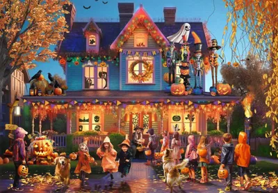 Produktbild von Bluebird Puzzle Halloween - Puzzle 1000 Teile Spielspaß