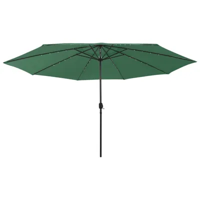 Zdjęcie produktu dla Maison Exclusive – parasol ogrodowy z oświetleniem LED, 400 cm, zielony