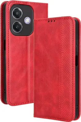 Produktbild von OPPO A40 / A40m / A60 5G Hülle - Coverup Vintage Style Klapphülle - Rot