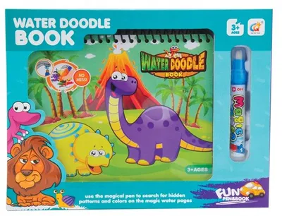 Produktbild von Wasser Malbuch Dinosaurier mit Wasserstift für Kinder