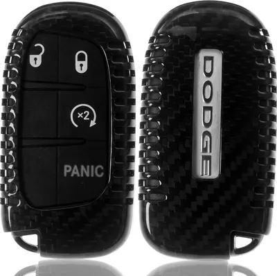 Produktbild von Auto Schlüssel Echt Carbon Schutz Hülle Hardcover Schwarz kompatibel mit JEEP Compass Renegade KEYLESS SMARTKEY