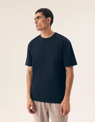 Produktbild von T-Shirt Henderson klassischer Schnitt 100% Baumwolle dunkelblau M