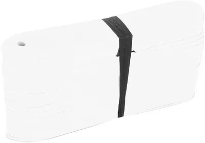 Produktbild von PolkaHome® Pflanzenmarker 100 Stück – Wetterfeste PVC Gartenstecker für Saatgut, Blumentöpfe & Gewächshaus, Weiß, 10 x 2 cm