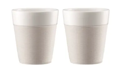 Produktbild von Bodum Becher Bistro Porzellan weiß 300 ml - 2 Stück