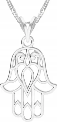 Image de Collier en argent main œil 925 avec boîte cadeau